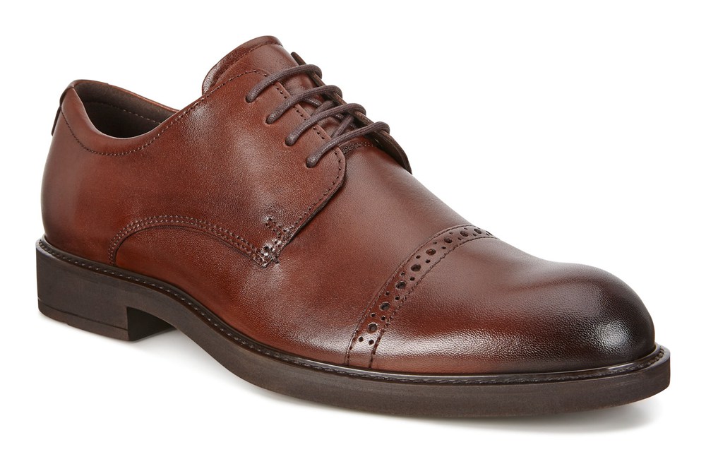 Zapatos De Vestir Hombre - ECCO Vitrus Iii - Marrom - JUE513284